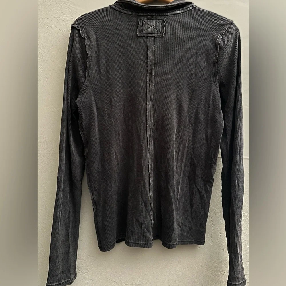 We The Free Black Button Down Shirt - Picture 2 of 3